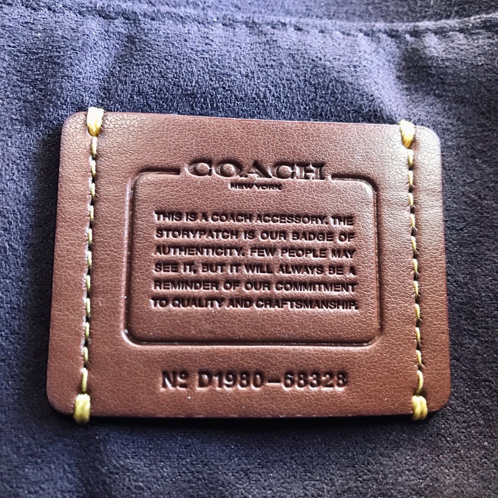 Coach Alexa Turnlock Crossgrain Leather Clutch Chain Crossbody Purse - Picture 11 of 16